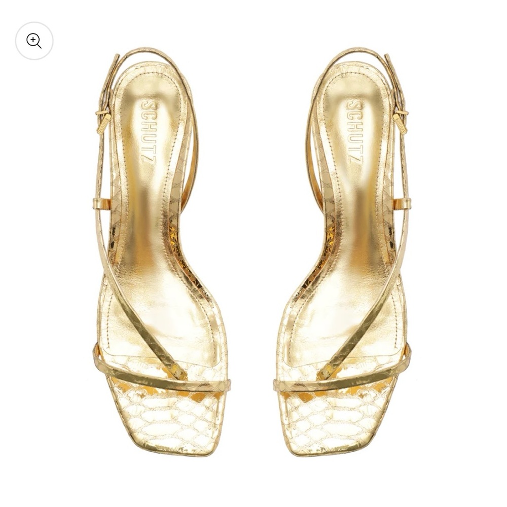 Brand new Heloise Metallic Leather Sandal